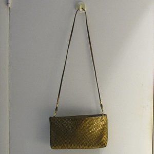 Used Gold Clutch/Crossbody Purse